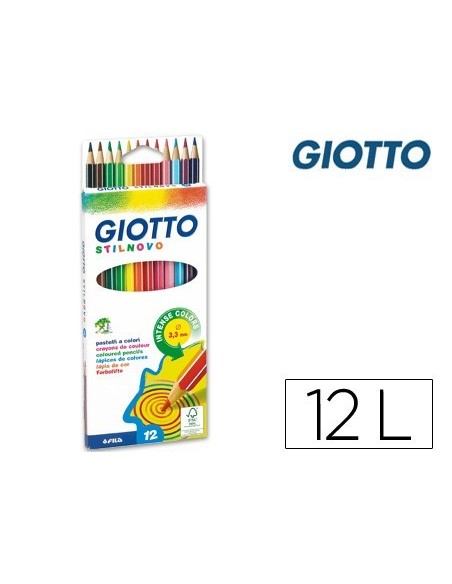 LAPICES DE COLORES GIOTTO STILNOVO 12 COLORES UNIDAD
