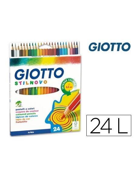 LAPICES DE COLORES GIOTTO STILNOVO 24 COLORES UNIDAD