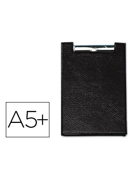 CARPETA SARO PLASTICO CON PINZA CUARTO COLOR NEGRO