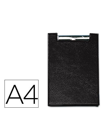 CARPETA SARO PLASTICO CON PINZA DIN A4 COLOR NEGRO