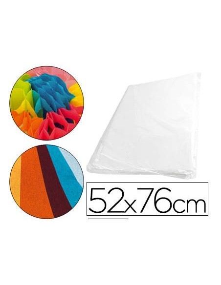 PAPEL SEDA 52X76 CM 18 GR BLANCO -PAQUETE DE 500 HOJAS