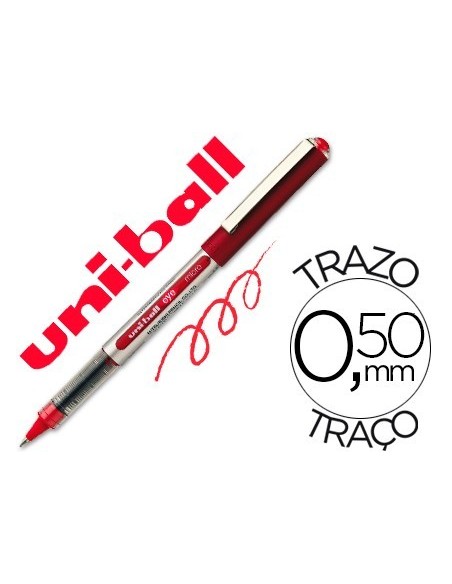 ROTULADOR UNI-BALL ROLLER UB-150 MICRO EYE ROJO 0,5 MM UNIDAD