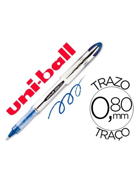 ROTULADOR UNI-BALL ROLLER UB-200 VISION AZUL 0,8 MM -UNIDAD
