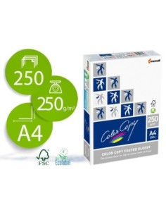 PAPEL FOTOCOPIADORA COLOR COPY GLOSSY DIN A4 250 GRAMOS PAQUETE 250 HOJAS