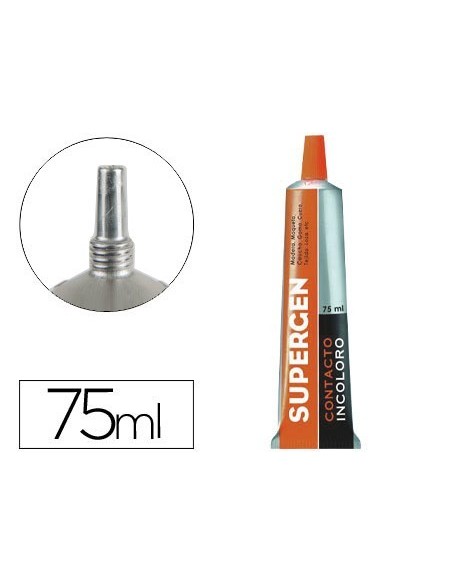 PEGAMENTO SUPERGEN CONTACTO INCOLORO 75 ML UNIDAD