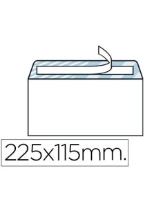 SOBRE LIDERPAPEL N.5 BLANCO AMERICANO 115X225MM TIRA DE SILICONA OPEN SYSTEM CAJA DE 500 UNIDADES