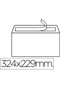 SOBRE LIDERPAPEL N.14 BLANCO DIN C4 229X324 MM TIRA DE SILICONA CAJA DE 250 UNIDADES