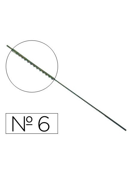 PELOS DE SEGUETA MADERA N.6 CAJA DE 144 UNIDADES