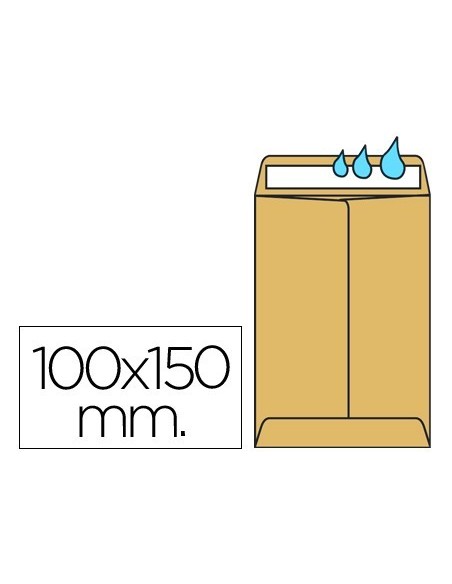 SOBRE LIDERPAPEL BOLSA N.0 CEL CAÑA SALARIOS 100X145MM TIRA SILICONA CAJA DE 1000 UNIDADES