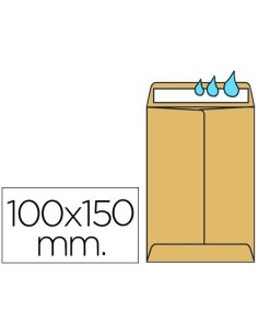 SOBRE LIDERPAPEL BOLSA N.1 KRAFT SALARIOS 100X145 MM TIRA SILICONA CAJA DE 1000 UNIDADES