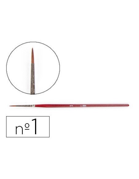 PINCELES ACUARELA LIDERPAPEL N.1 VIROLA CROMADA PELO ENGOMADO