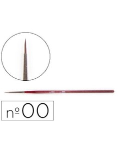 PINCELES ACUARELA LIDERPAPEL N.00 VIROLA CROMADA PELO ENGOMADO