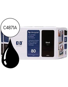 INK-JET HP DESIGNJET 1000 SERI ES/1000 PLUS SERIES/1050C/1050CM N.80 NEGRO 175ML.