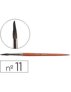 PINCELES ACUARELA LIDERPAPEL N. 11 VIROLA CROMADA PELO ENGOMADO