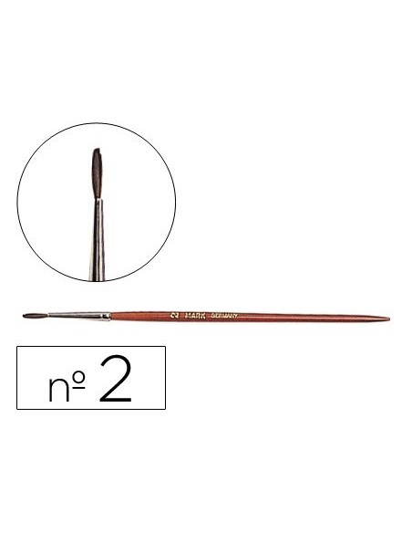 PINCELES ACUARELA LIDERPAPEL N.2 VIROLA CROMADA PELO ENGOMADO