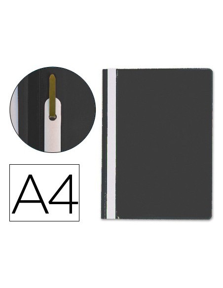 CARPETA DOSSIER FASTENER PLASTICO Q-CONNECT DIN A4 NEGRA