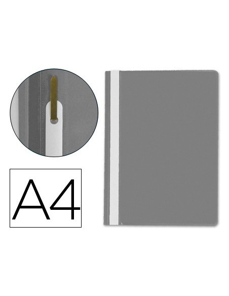 CARPETA DOSSIER FASTENER PLASTICO Q-CONNECT DIN A4 GRIS