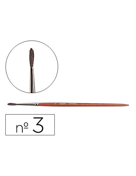 PINCELES ACUARELA LIDERPAPEL N.3 VIROLA CROMADA PELO ENGOMADO