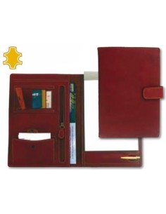 CARPETA PORTAFOLIOS Q-CONNECT ARTESANIA PIEL CUARTO CON BROCHE 275X193 MM FABRICADA ENUBRIQUE