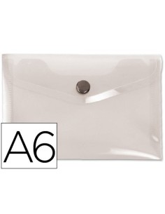 CARPETA LIDERPAPEL DOSSIER BROCHE 44234 POLIPROPILENO DIN A6 TRANSPARENTE TRANSLUCIDO
