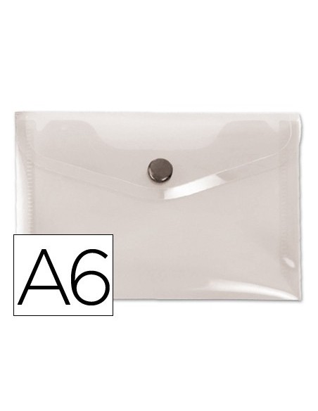 CARPETA LIDERPAPEL DOSSIER BROCHE 44234 POLIPROPILENO DIN A6 TRANSPARENTE TRANSLUCIDO