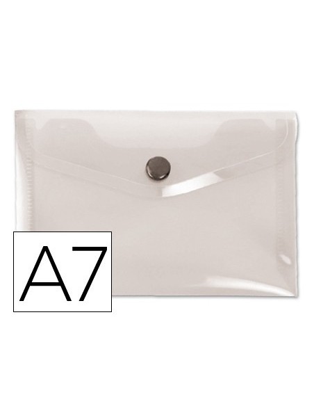 CARPETA LIDERPAPEL DOSSIER BROCHE 44224 POLIPROPILENO DIN A7 COLOR TRANSPARENTE
