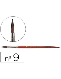 PINCELES ACUARELA LIDERPAPEL N. 9 VIROLA CROMADA PELO ENGOMADO