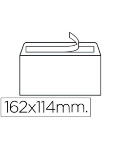 SOBRE LIDERPAPEL N.19 BLANCO C6 114X162 MM TIRA DE SILICONACAJA DE 500 UNIDADES