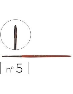 PINCELES ACUARELA LIDERPAPEL N. 5 VIROLA CROMADA PELO ENGOMADO