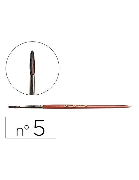 PINCELES ACUARELA LIDERPAPEL N. 5 VIROLA CROMADA PELO ENGOMADO