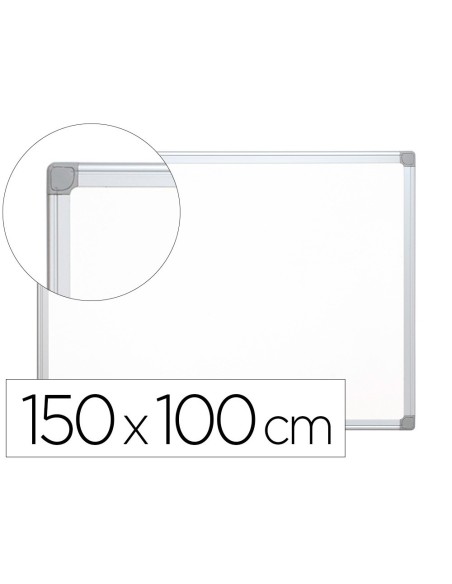 PIZARRA BLANCA Q-CONNECT LACADA MAGNETICA MARCO DE ALUMINIO 150X100 CM