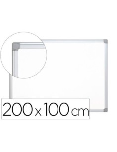 PIZARRA BLANCA Q-CONNECT LACADA MAGNETICA MARCO DE ALUMINIO 200X100 CM