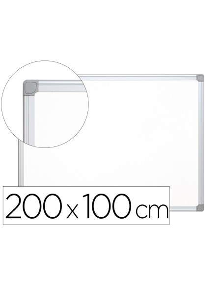 PIZARRA BLANCA Q-CONNECT LAMINADA MARCO DE ALUMINIO 200X100 CM