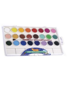 ACUARELA JOVI 24 COLORES ESTUCHE DE PLASTICO