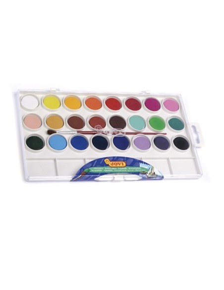 ACUARELA JOVI 24 COLORES ESTUCHE DE PLASTICO