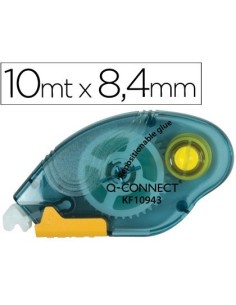 PEGAMENTO Q-CONNECT ROLLER COMPACT NO PERMANENTE 6,5 MM DE ANCHO X 10 MT UNIDAD