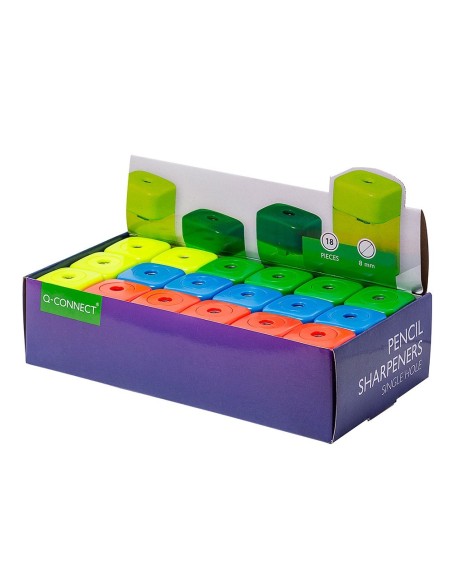 SACAPUNTAS Q-CONNECT METALICO 1 USO CON DEPOSITO