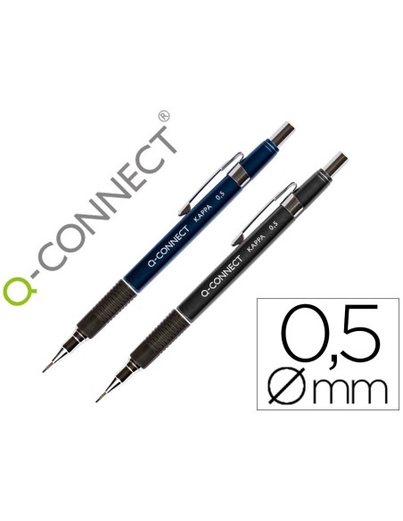 PORTAMINAS Q-CONNECT KAPPA 0,5 MM SUJECION DE CAUCHO