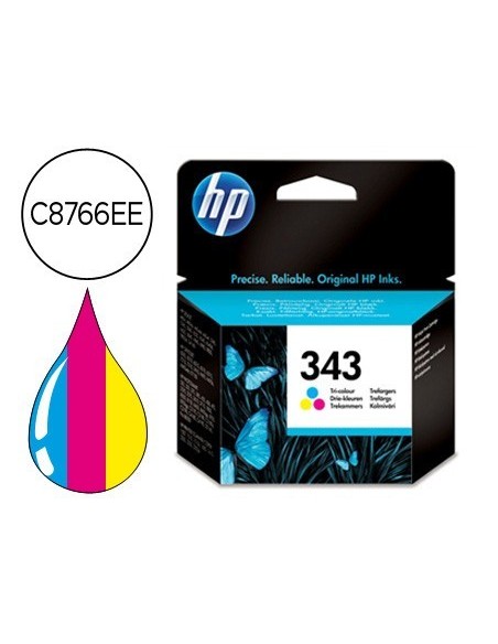 INK-JET HP 343 6540 6620 5740 5745 6840 6540 6940 9800 D4160PHOTOSMART 2575 2710 325 370 375 8150 C3100 TRICOLOR N.343