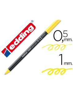 ROTULADOR EDDING PUNTA FIBRA 1200 AMARILLO NEON N.65 PUNTA DE FIBRA 0,5 MM