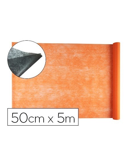 TEJIDO SIN TEJER LIDERPAPEL TERILENO 25 G/M2 ROLLO DE 5 MT NARANJA