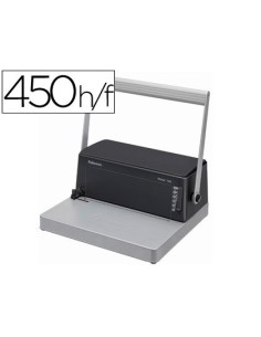 ENCUADERNADORA PARA ESPIRAL FELLOWES ESP-100 5:1 PERFORA 20 HOJAS TAMAÑO A4 ENCUADERNA 450H INCLUYE ALICATES DE CORTE