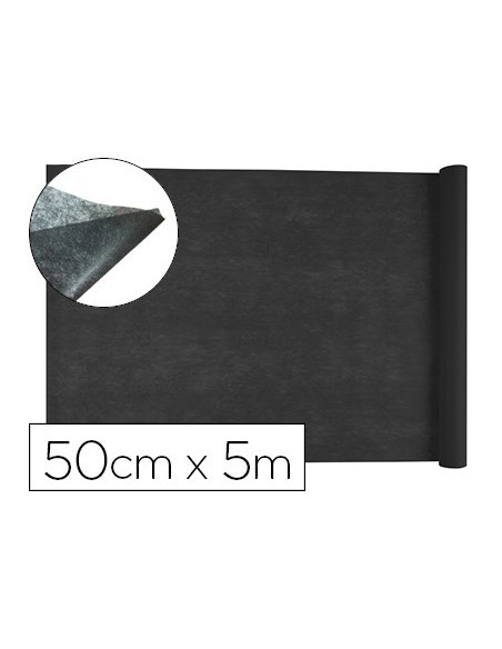 TEJIDO SIN TEJER LIDERPAPEL TERILENO 25 G/M2 ROLLO DE 5 MT NEGRO