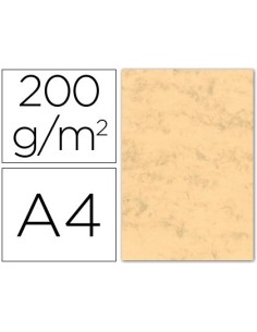 CARTULINA MARMOLEADA DIN A4 200 GR. OCRE PAQUETE DE 100 H