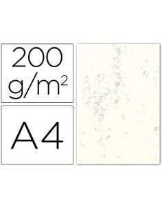 CARTULINA MARMOLEADA DIN A4 200 GR. GRIS PAQUETE DE 100 H