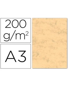 CARTULINA MARMOLEADA DIN A3 200 GR. OCRE PAQUETE DE 100 H