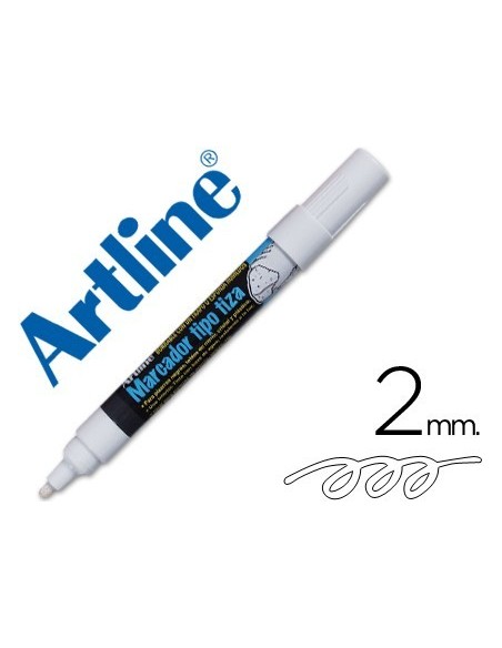 ROTULADOR ARTLINE PIZARRA VERDE NEGRA EPW-4-BL COLOR BLANCO