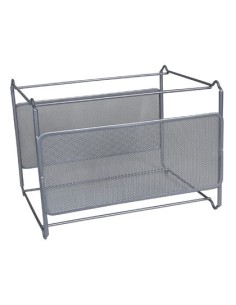 SOPORTE PARA CARPETAS COLGANTE Q-CONNECT KF00832 REJILLA PLATA METALICO -335X285X250 -PARA CARPETAS DIN A4