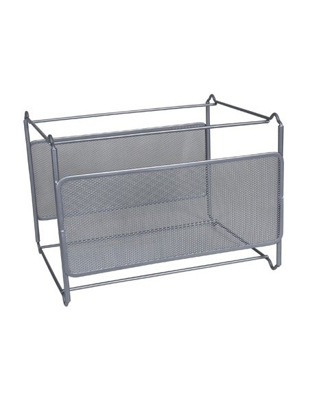 SOPORTE PARA CARPETAS COLGANTE Q-CONNECT KF00832 REJILLA PLATA METALICO -335X285X250 -PARA CARPETAS DIN A4