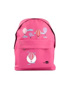 CARTERA ESCOLAR LIDERPAPEL MOCHILA GLOBOS COLOR ROSA 380X280X120MM